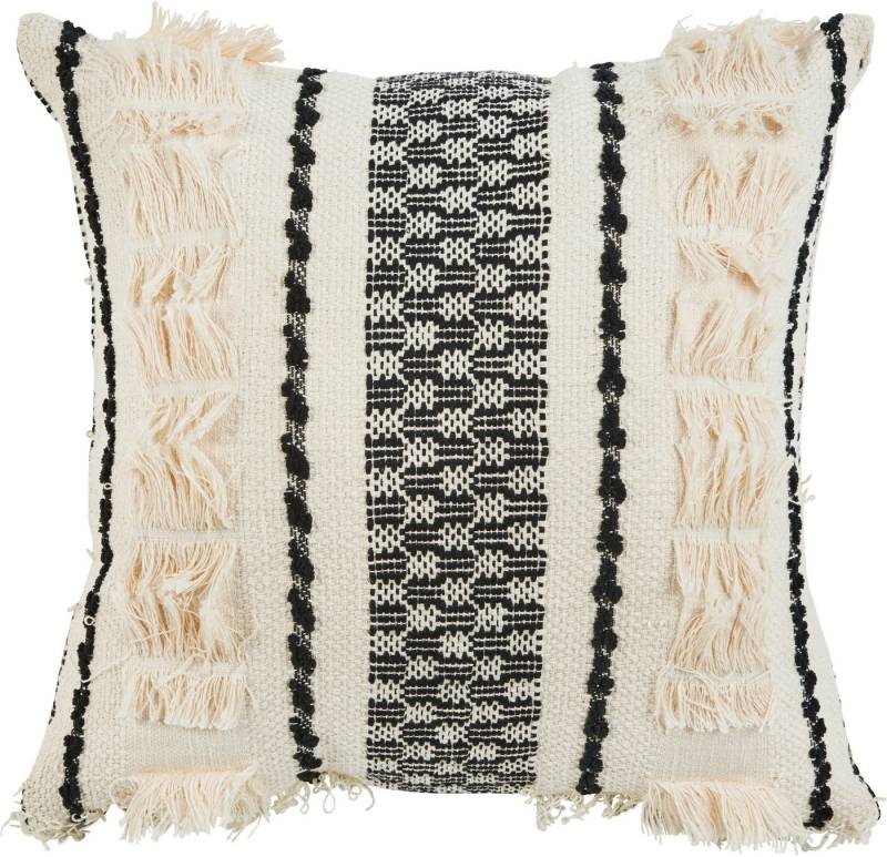 done.® Kissenhülle Isa, (1 Stück), Kissenhülle im Boho-Stil mit dekorativer Verzierung von done.®
