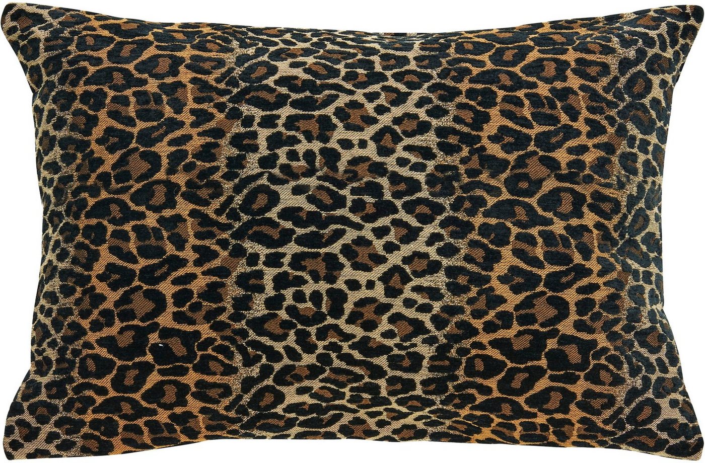 Kissenhülle Leopard, done.® (1 Stück), Jaquardgewebte Kissenhülle im Leoparden-Look von done.®