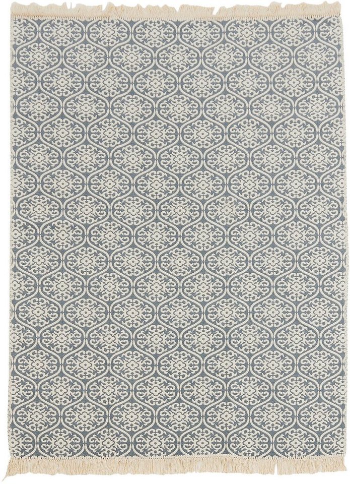 Teppich FLORENZ, done.®, rechteckig, Höhe: 8 mm, Flachgewebe, Ornamente, mit Fransen, waschbar von done.®