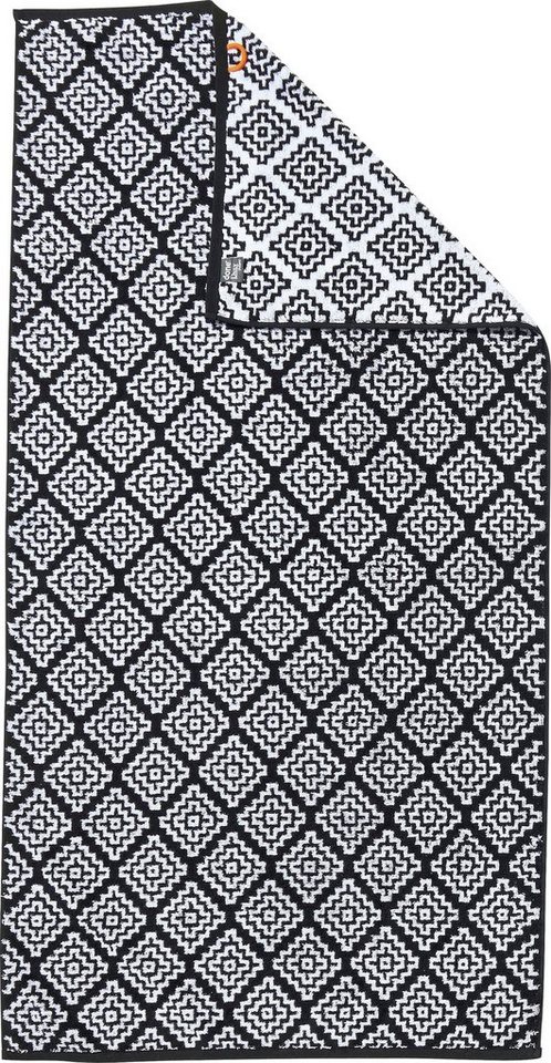 done.® Duschtuch Daily Shapes Boho, Jacquard-Walkfrottier (1-St), Jacquardgewebe, modernes Rauten Muster von done.®