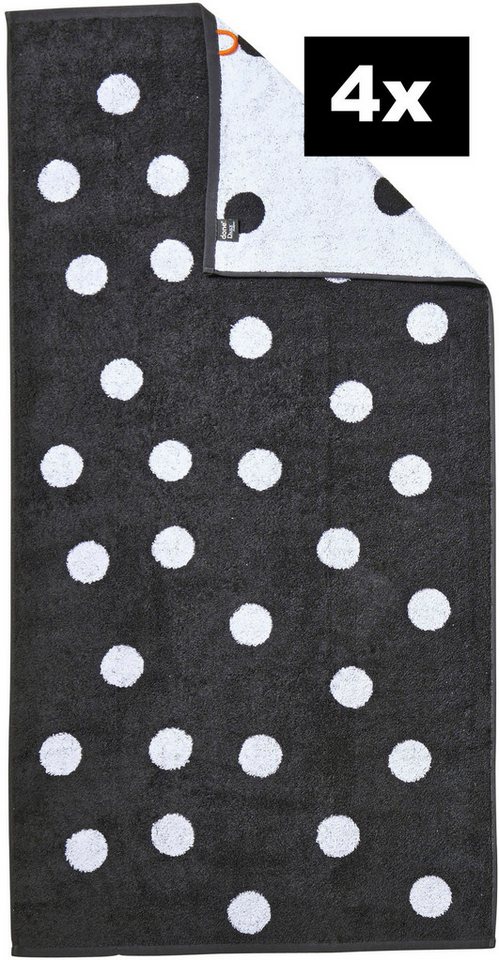 done.® Duschtücher DAILY SHAPES, Jacquard-Walkfrottier (4-St) von done.®