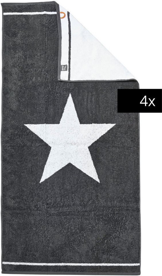 done.® Duschtücher DAILY SHAPES, Jacquard-Walkfrottier (4-St) von done.®