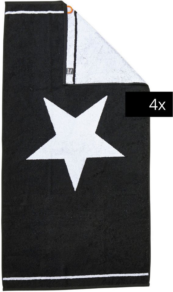 done.® Duschtücher DAILY SHAPES, Jacquard-Walkfrottier (4-St) von done.®