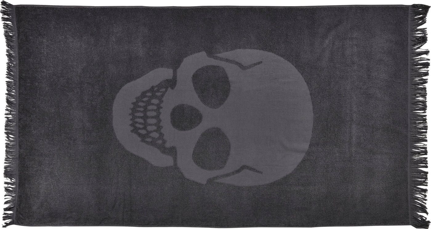 done.® Hamamtücher Skull, Hamam Frottier (1-St), saugfähige Frottier-Innenseite, ideal als Sauna- oder Strandtuch von done.®