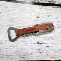 Personalisierter Weinflaschenöffner - Korkschraube - Hochzeitsgeschenk - Bräutigam Geschenk - Brautjungfer Hausgeburtstag - Geschenke Für Alle von donebetter