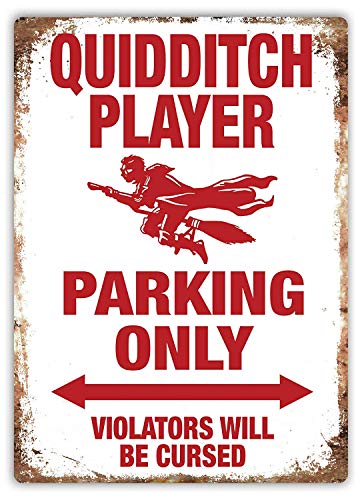 Vintage Metall-Blechschild 20,3 x 30,5 cm Quidditch Parking Only Geschenke Aluminium Blechschild Garten Hof Schilder Weihnachtsdekoration Home Farm Garage Kunst Wandschild von dongfanghuanbanlianshangmaoyouxiangongsi103