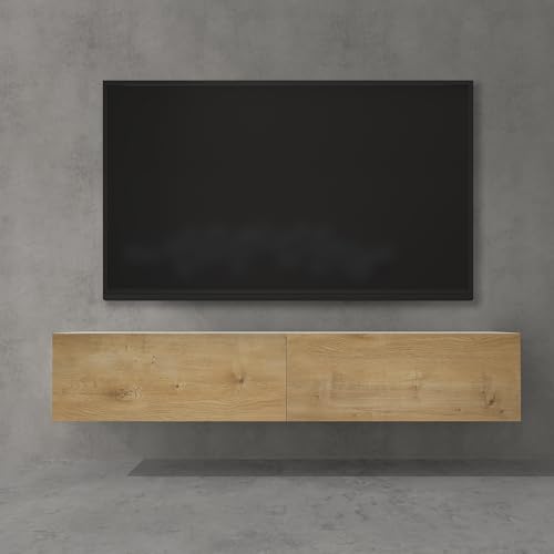 doporro TV Lowboard hängend Fernsehschrank Wohnzimmer | TV-Schrank hängend Fernsehtisch Hängeschrank 160cm Fernsehschrank02 von doporro