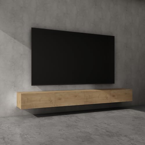 doporro TV Lowboard TV-Schrank Fernsehschrank Holz Hängend oder Stehend Fernsehtisch, TV-Regal für Fernseher Fernsehschrank02 von doporro