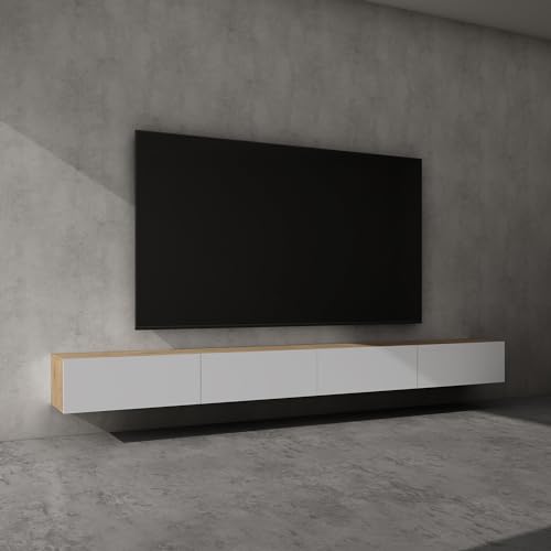 doporro TV Lowboard TV-Schrank Fernsehschrank Holz Hängend oder Stehend Fernsehtisch, TV-Regal für Fernseher Fernsehschrank02 von doporro