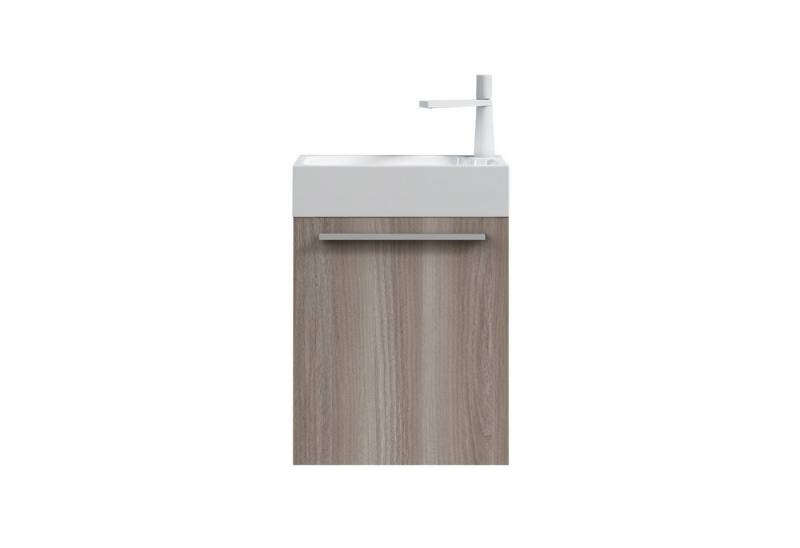 doporro Badezimmer-Set Badmöbel-Set Gäste WC Waschbecken Waschtisch mit Unterschrank PISA von doporro