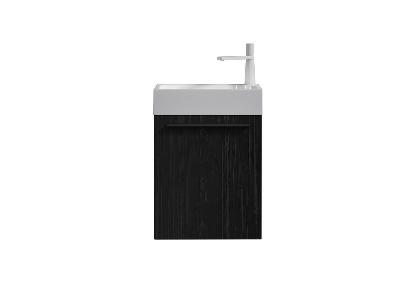 doporro Badezimmer-Set Badmöbel-Set Gäste WC Waschbecken Waschtisch mit Unterschrank PISA von doporro