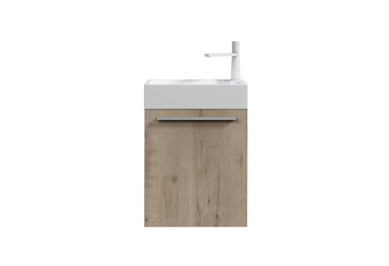 doporro Badezimmer-Set Badmöbel-Set Gäste WC Waschbecken Waschtisch mit Unterschrank PISA von doporro