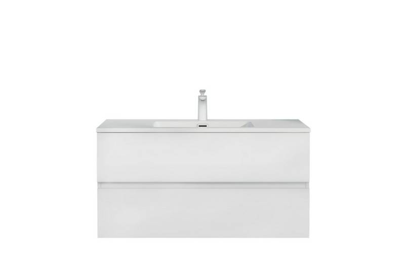 doporro Badmöbel-Set Badezimmermöbel Badezimmer Waschbecken Waschtisch Spiegel Aqualis von doporro