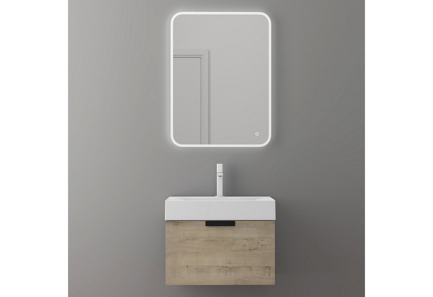 doporro Badmöbel-Set Design Waschtisch-Unterschrank Soft-Close Badschrank-Set Lonato, Soft-Close Mechanismus doporro Badmöbel-Set Design Waschtisch-Unterschrank Soft-Close Badschrank-Set Lonato, Soft-Close Mechanismus von doporro