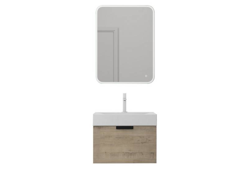 doporro Badmöbel-Set Design Waschtisch-Unterschrank Soft-Close Badschrank-Set Lonato, Soft-Close Mechanismus von doporro