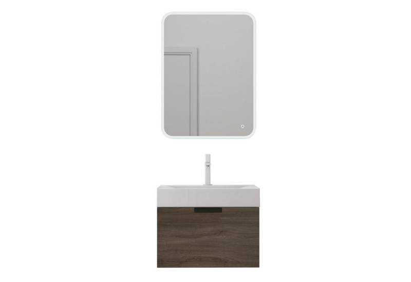 doporro Badmöbel-Set Design Waschtisch-Unterschrank Soft-Close Badschrank-Set Lonato, Soft-Close Mechanismus von doporro