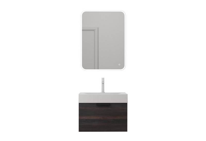 doporro Badmöbel-Set Design Waschtisch-Unterschrank Soft-Close Badschrank-Set Lonato, Soft-Close Mechanismus von doporro