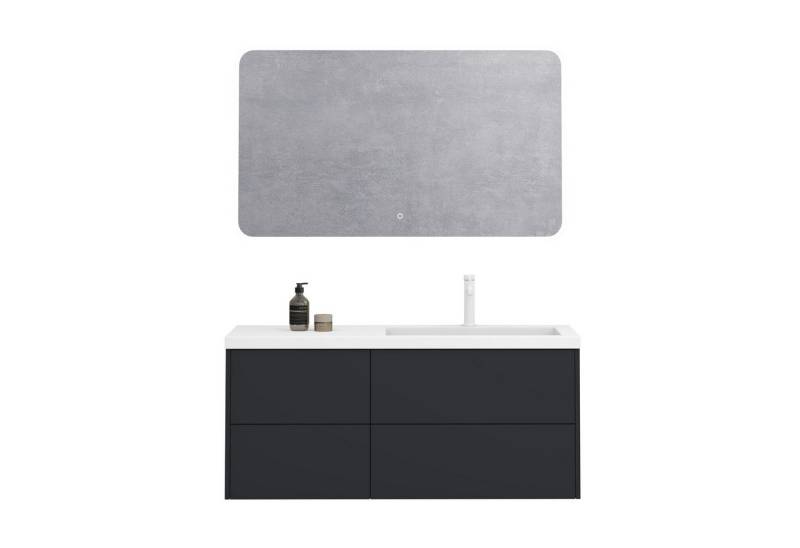 doporro Badmöbel-Set Waschtisch mit Unterschrank aus Holz mit Soft-Close MDF Moment von doporro