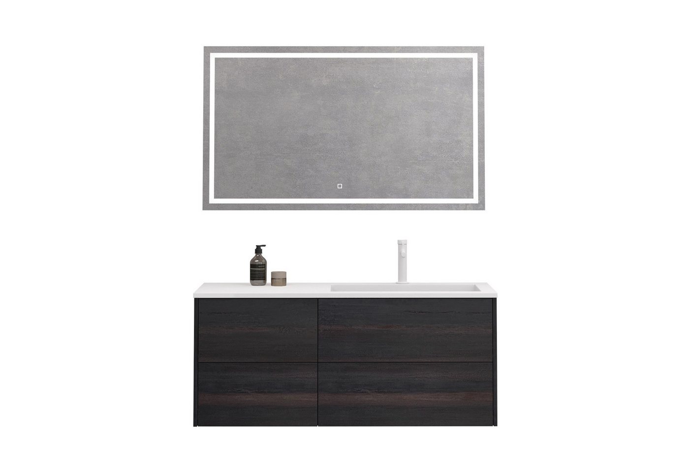 doporro Badmöbel-Set Waschtisch mit Unterschrank aus Holz mit Soft-Close MDF Moment doporro Badmöbel-Set Waschtisch mit Unterschrank aus Holz mit Soft-Close MDF Moment von doporro