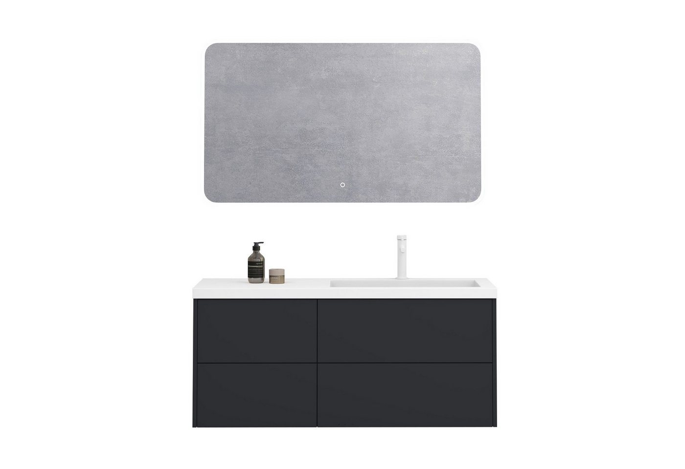 doporro Badmöbel-Set Waschtisch mit Unterschrank aus Holz mit Soft-Close MDF Moment doporro Badmöbel-Set Waschtisch mit Unterschrank aus Holz mit Soft-Close MDF Moment von doporro