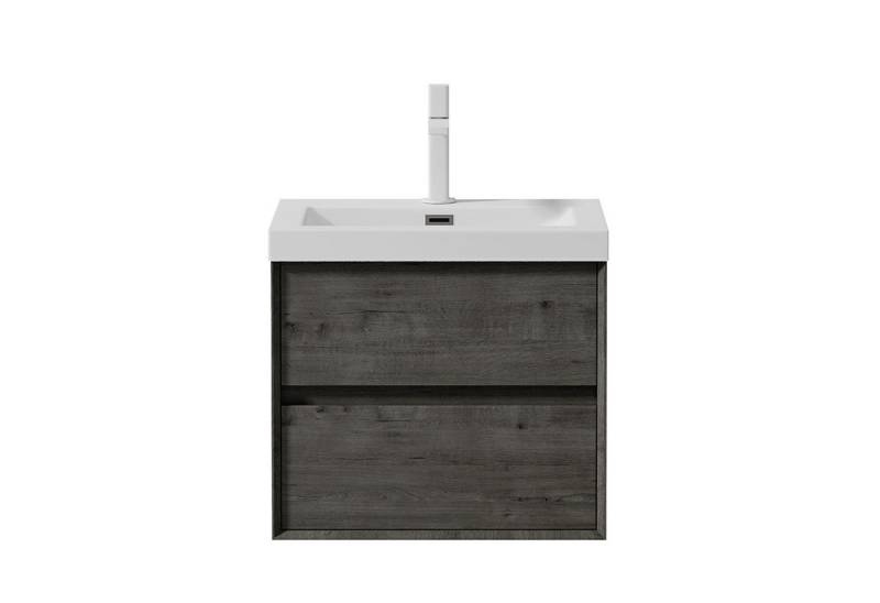 doporro Badmöbel-Set Badmöbel Set Badezimmermöbel Badezimmer Mineraguss Waschbecken Rimo von doporro