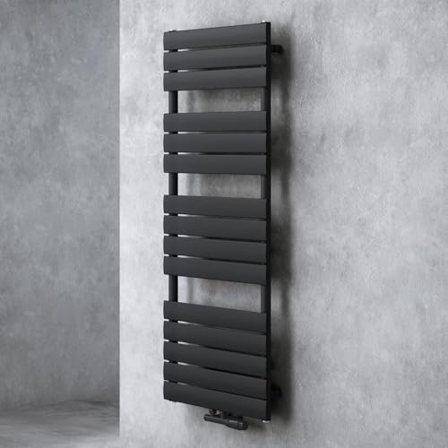 doporro Badheizkörper Heizkörper Bad Design Badheizung Flachheizkörper 140x50cm Anthrazit Paneelheizkörper Einlagig Horizontal 2in1 Mittelanschluss oder Seitenanschluss FH von doporro