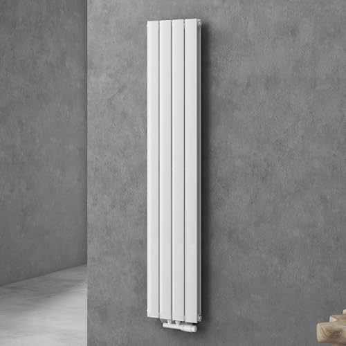 doporro Vertikal Badeizkörper Badheizung 160x30cm Weiß | Doppellagig Heizkörper Flachheizkörper Mittelanschluss | Flach Paneelheizkörper 920Watt von doporro