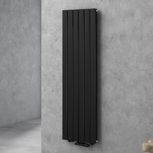 doporro Vertikal Badeizkörper Badheizung 160x46cm ‎Anthrazit | Doppellagig Heizkörper Flachheizkörper Mittelanschluss | Flach Paneelheizkörper 1540Watt von doporro