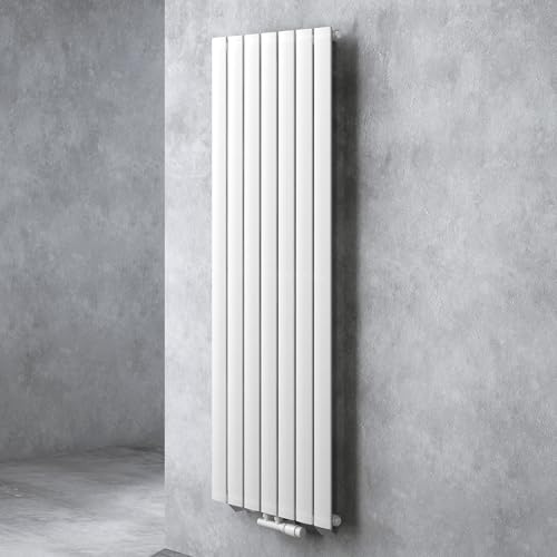 doporro Vertikal Badeizkörper Badheizung 160x54cm Weiß | Einlagig Heizkörper Flachheizkörper Mittelanschluss | Flach Paneelheizkörper 940Watt von doporro