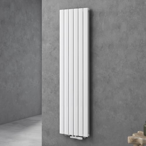 doporro Vertikal Badeizkörper Badheizung 180x46cm Weiß | Doppellagig Heizkörper Flachheizkörper Mittelanschluss | Flach Paneelheizkörper 1830Watt von doporro