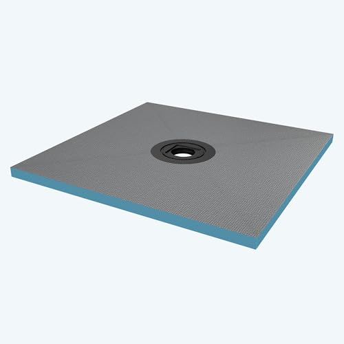 doporro Duschelement befliesbar mit Gefälle 100x100x4cm in Beton Grau Duschboard Zuschneidbar mit Ablaufrinne waagerechter Ablauf bodeneben und barrierefrei einbaubar XPS doporro Duschelement befliesbar mit Gefälle 100x100x4cm in Beton Grau Duschboard Zuschneidbar mit Ablaufrinne waagerechter Ablauf bodeneben und barrierefrei einbaubar XPS von doporro