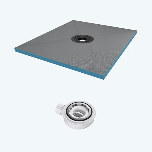 doporro Duschelement befliesbar mit Gefälle 80x80x4cm in Beton Grau Duschboard inkl. Ablauf Zuschneidbar waagerechter Ablauf bodeneben und barrierefrei einbaubar XPS doporro Duschelement befliesbar mit Gefälle 80x80x4cm in Beton Grau Duschboard inkl. Ablauf Zuschneidbar waagerechter Ablauf bodeneben und barrierefrei einbaubar XPS von doporro