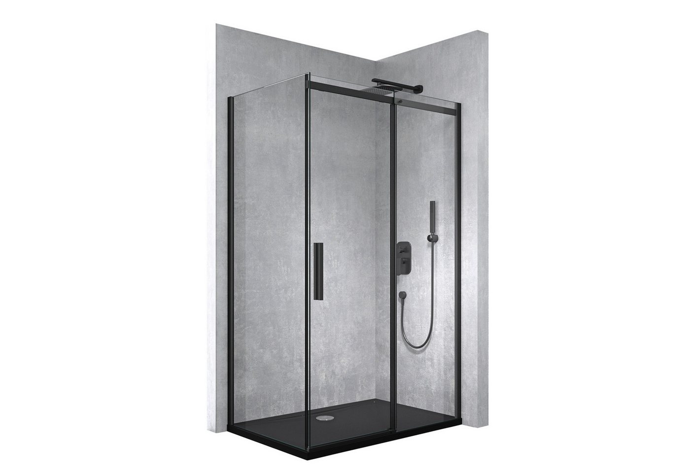 Mai & Mai Eckdusche Duschkabine Schiebetür Duschabtrennung 8mm ESG Glas mit Nano R18, BxT: 100x70 cm Mai & Mai Eckdusche Duschkabine Schiebetür Duschabtrennung 8mm ESG Glas mit Nano R18, BxT: 100x70 cm von Mai & Mai