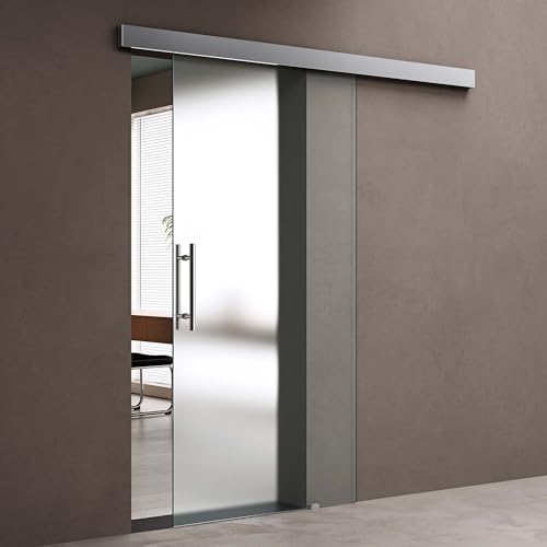 doporro Glasschiebetür Komplettset 102,5 x 215 cm | 25mm Wandabstand | Schiebetür mit ESG-Sicherheitsglas | Zimmertür Glas Satiniert mit Stangengriff | Amalfi-plus 14H doporro Glasschiebetür Komplettset 102,5 x 215 cm | 25mm Wandabstand | Schiebetür mit ESG-Sicherheitsglas | Zimmertür Glas Satiniert mit Stangengriff | Amalfi-plus 14H von doporro