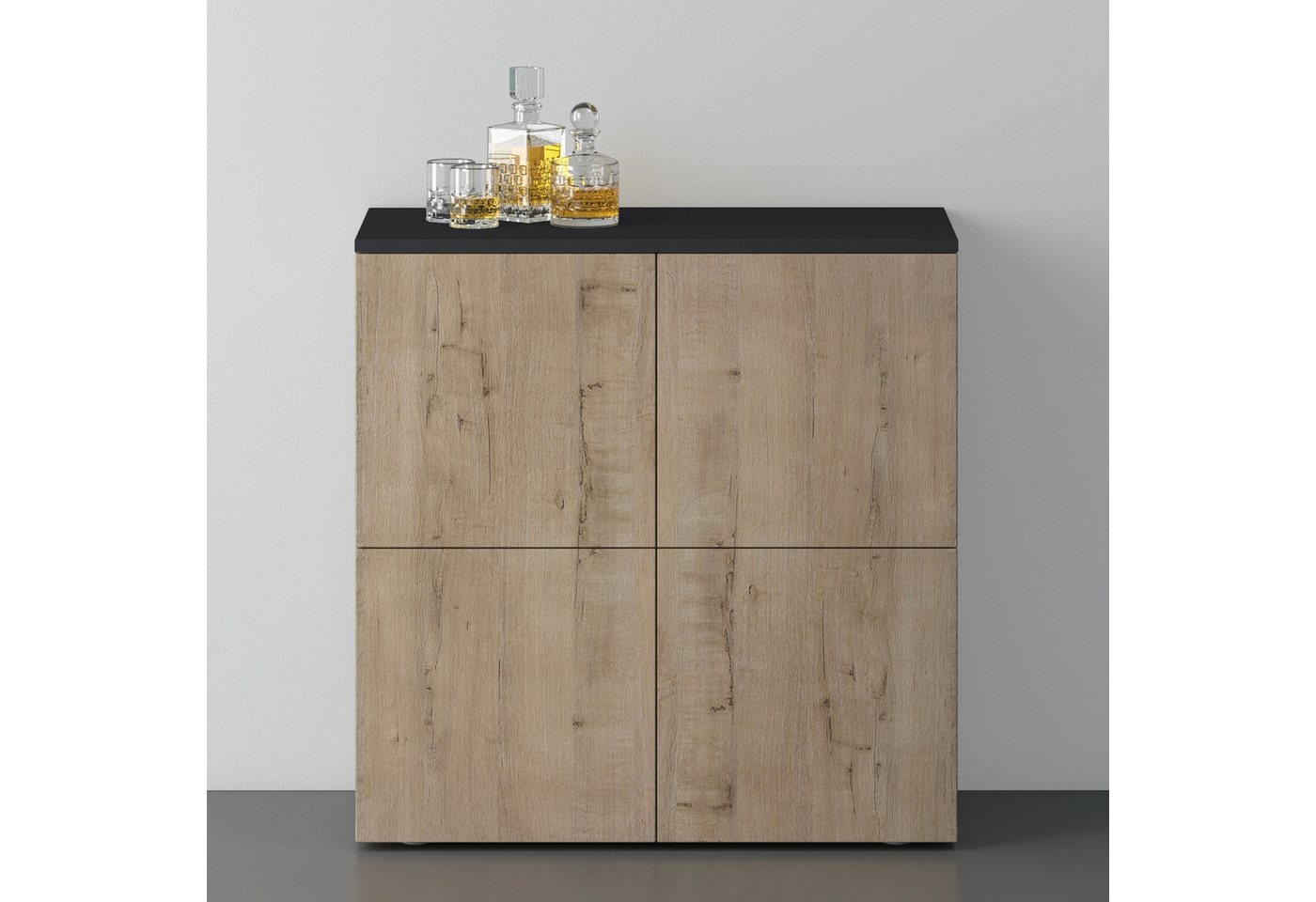 doporro Sideboard Kommode Aufbewahrungsschrank Bodenstehend Schrank04 von doporro