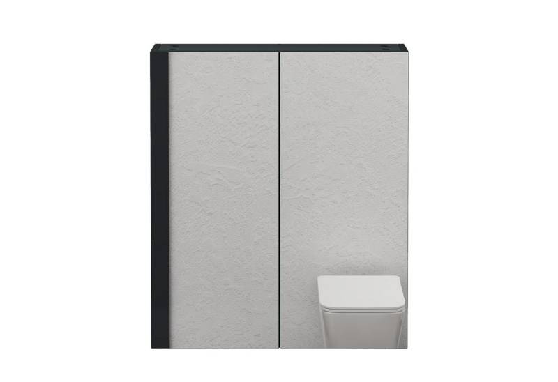 doporro Spiegelschrank Wandschrank Wandspiegel 60/80/100/120x70cm Weiß/Anthrazit von doporro
