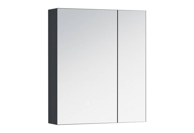 doporro Spiegelschrank Wandschrank Wandspiegel LED Weiß/Anthrazit Spiegelschrank4 von doporro