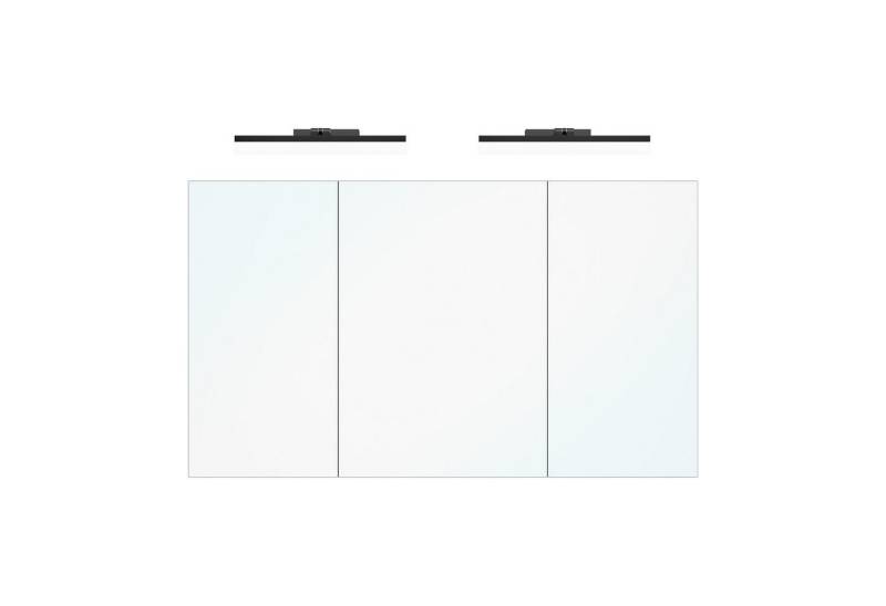 doporro Spiegelschrank Wandschrank mit 180° Drehbare LED Spiegelbeleuchtung Luxaris von doporro