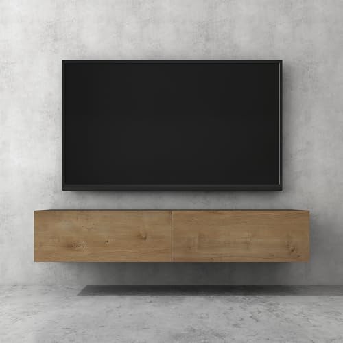 doporro TV Lowboard hängend Fernsehschrank Wohnzimmer | TV-Schrank hängend Fernsehtisch Hängeschrank 160cm Fernsehschrank02 von doporro
