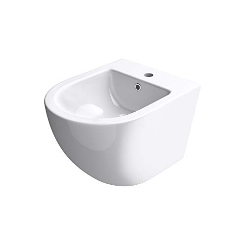 doporro WC-Bidet Düren179 Weiß 48,5x36x33 cm aus Keramik Wand-Bidet mit Überlauf von doporro