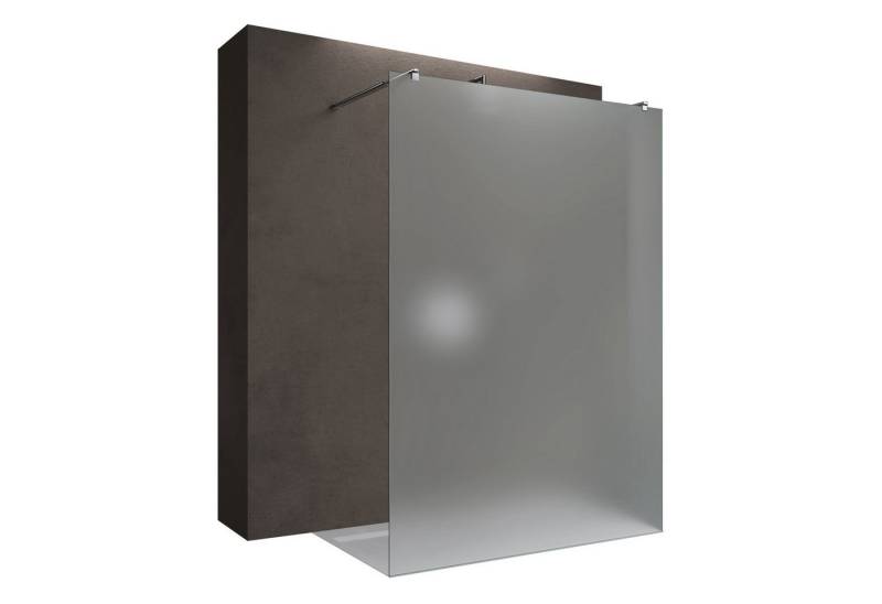 doporro Walk-in-Dusche Duschwand Duschtrennwand Walk-In Dusche mit Doppel-Stabilisator, Einscheibensicherheitsglas von doporro