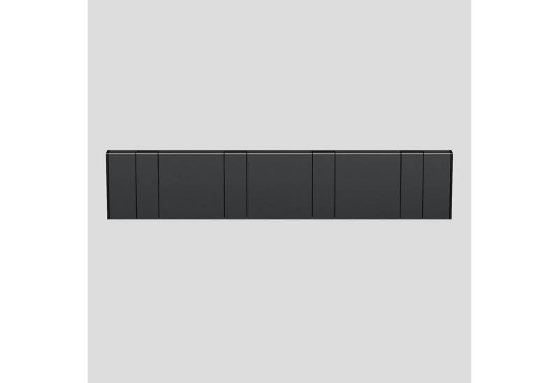 doporro Wandgarderobe Garderobenhaken Wandhaken Garderobenleiste aus Alu mit 4/6 Haken von doporro