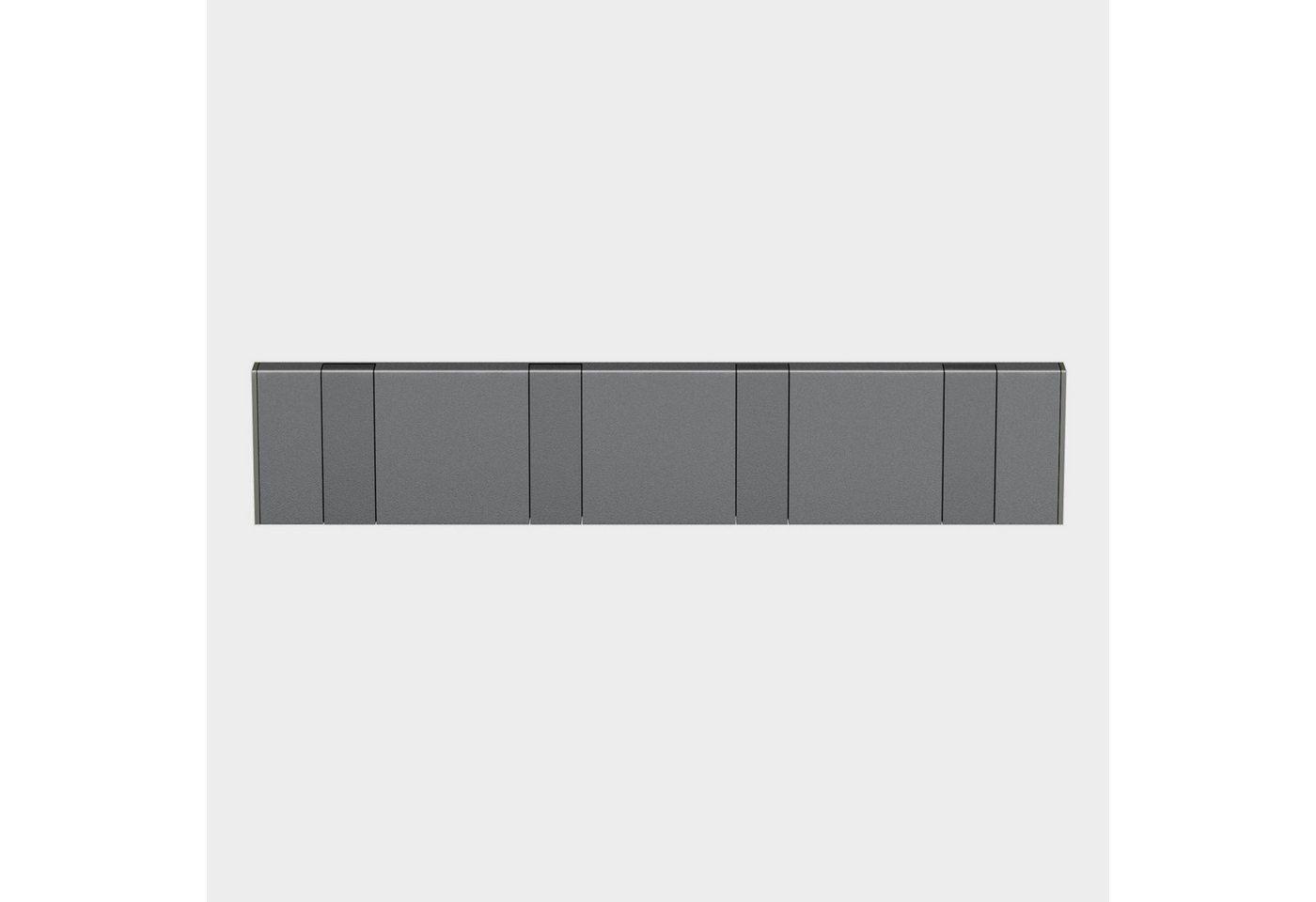 doporro Wandgarderobe Garderobenhaken Wandhaken Garderobenleiste aus Alu mit 4/6 Haken von doporro