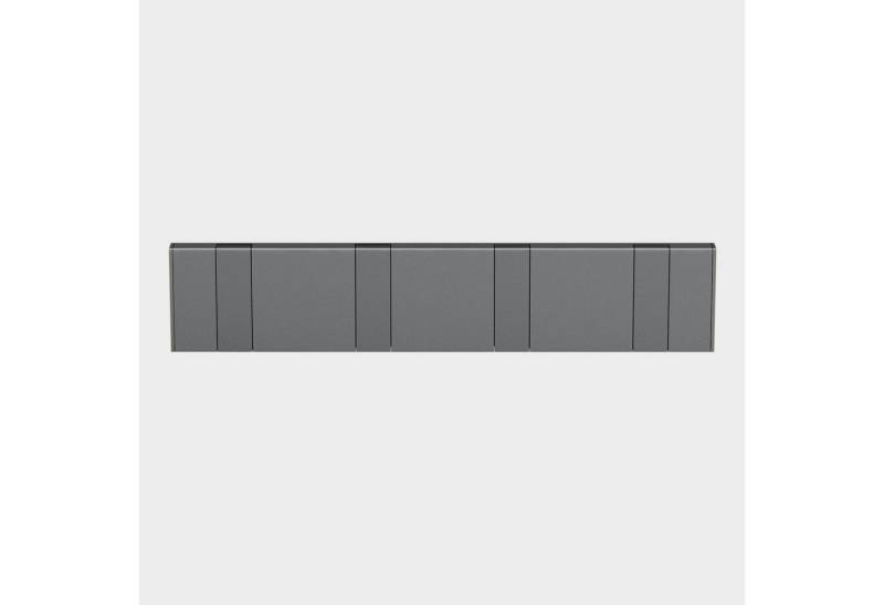 doporro Wandgarderobe Garderobenhaken Wandhaken Garderobenleiste aus Alu mit 4/6 Haken von doporro