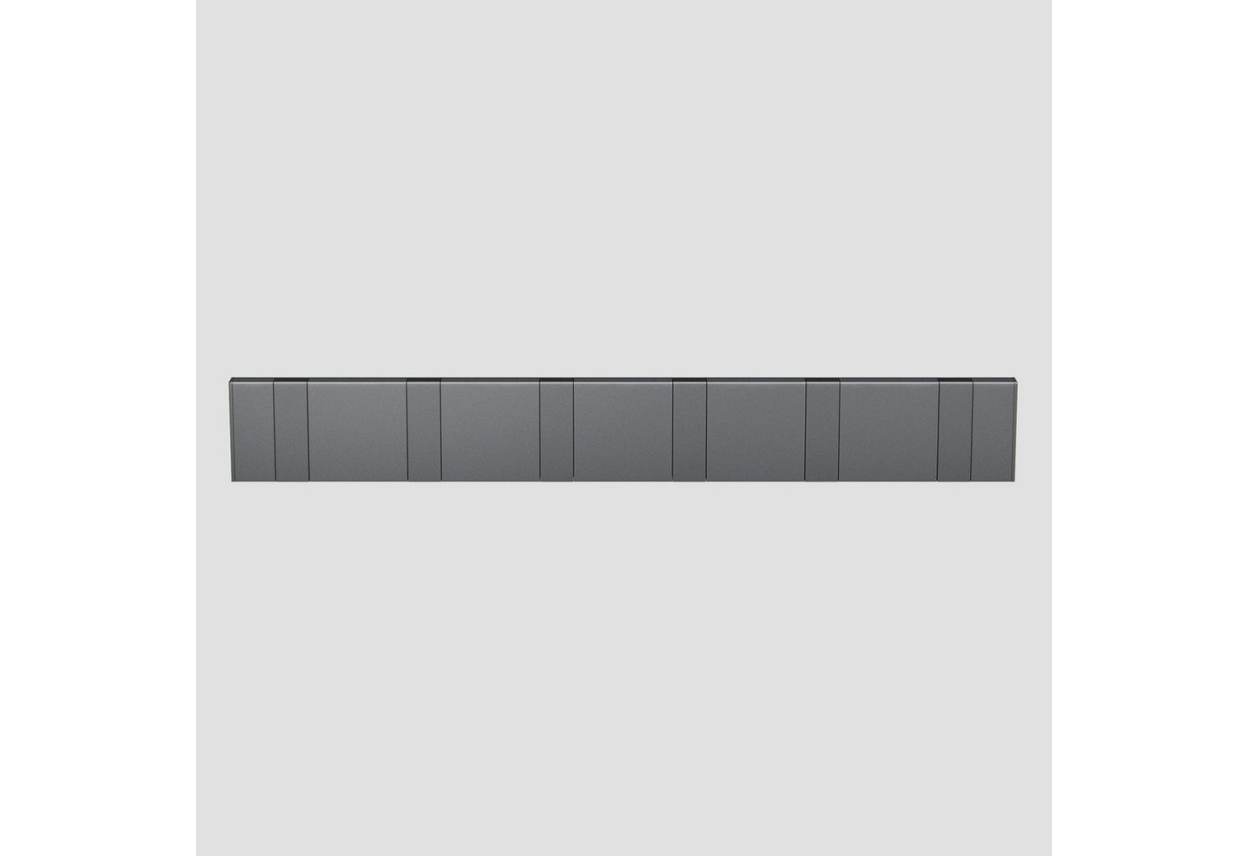 doporro Wandgarderobe Garderobenhaken Wandhaken Garderobenleiste aus Alu mit 4/6 Haken von doporro
