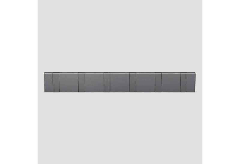 doporro Wandgarderobe Garderobenhaken Wandhaken Garderobenleiste aus Alu mit 4/6 Haken von doporro
