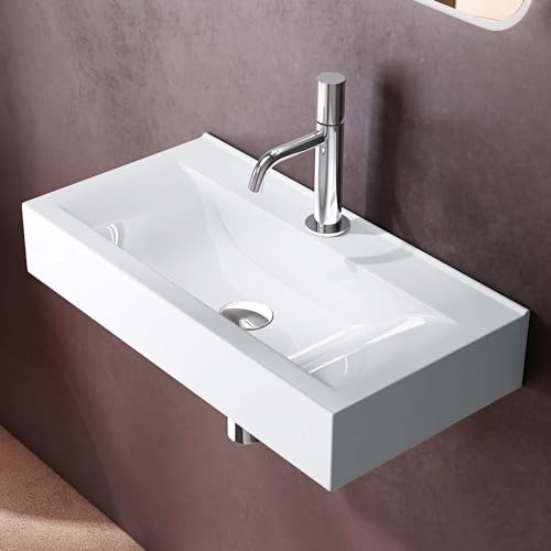 doporro Waschbecken Aufsatzwaschbecken Hängewaschbecken 60cm aus Keramik in weiß inkl. Nano-Versiegelung/Abperl-Effekt Brüssel118 doporro Waschbecken Aufsatzwaschbecken Hängewaschbecken 60cm aus Keramik in weiß inkl. Nano-Versiegelung/Abperl-Effekt Brüssel118 von doporro