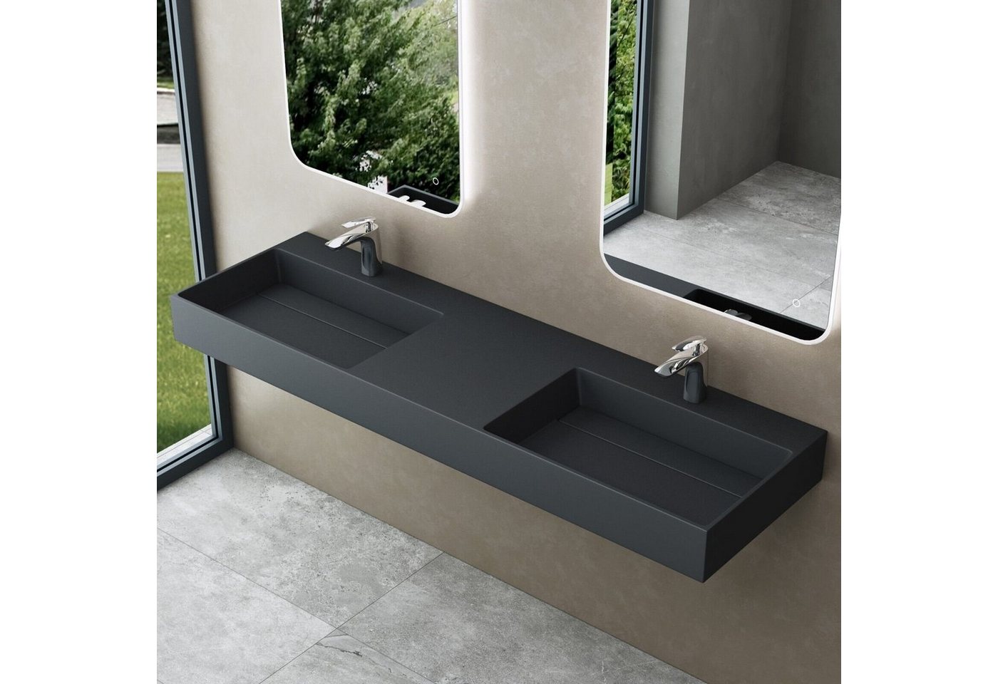 doporro Waschbecken Design Hängewaschbecken Col12 Gussmarmor Aufsatzwaschbecken von doporro