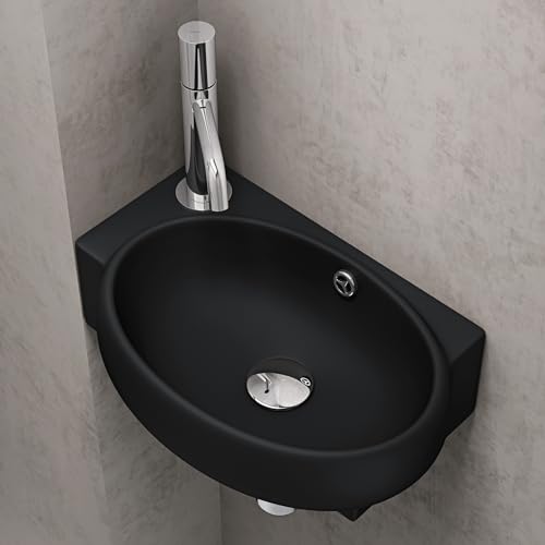doporro Waschbecken Gäste-WC Aufsatzwaschbecken Hängewaschbecken für Gäste-WC 42x28x15cm Keramik Waschbecken Handwaschbecken in matt schwarz Brüssel001R doporro Waschbecken Gäste-WC Aufsatzwaschbecken Hängewaschbecken für Gäste-WC 42x28x15cm Keramik Waschbecken Handwaschbecken in matt schwarz Brüssel001R von doporro