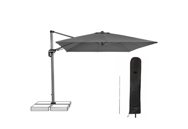 doppler® Ampelschirm Doppler Active II Ampelschirm 350 x 260cm anthrazit 840 mit von doppler®